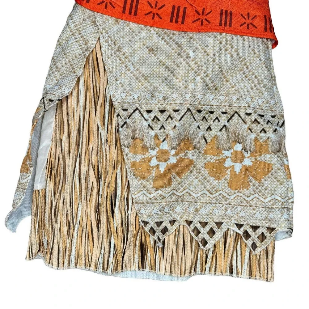Disney Moana Beige Skirt (only) Costume Dress Up Girl Size 5-6 New